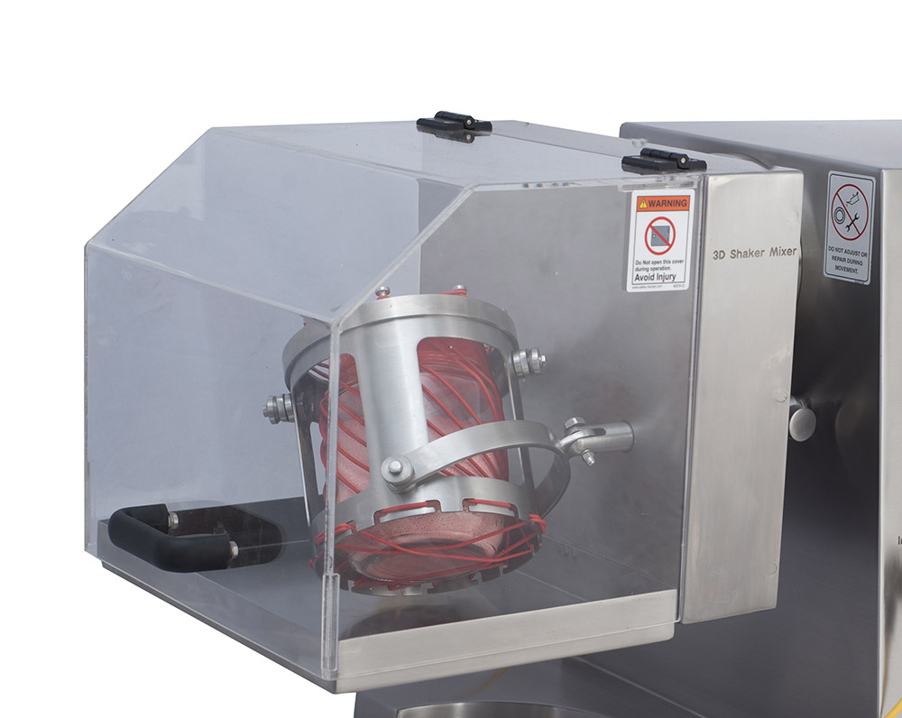 The safe and user-friendly 3D shaker mixers with integrated control options