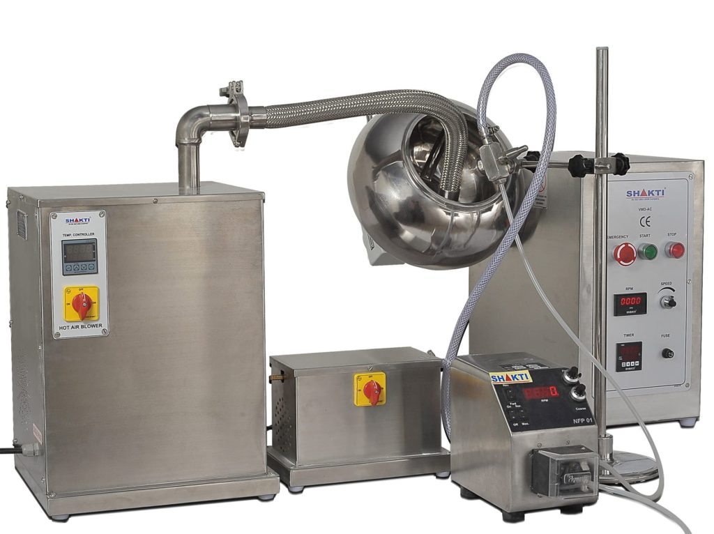 SCPH-Coating Pan with Peristaltic Pump, Spraying & Drying System