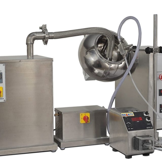 SCPH-Coating Pan with Peristaltic Pump, Spraying & Drying System