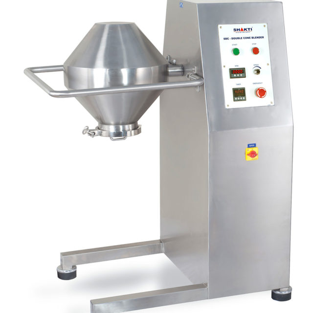 R & D Double Cone Blender – (10Kgs, 15Kgs, 20Kgs, 30 Kgs.)