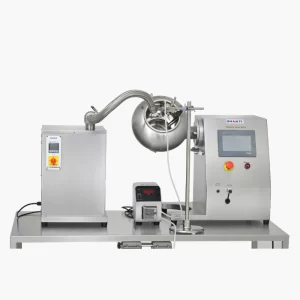 Coating Pan with Peristaltic Pump, Spraying & Drying System
