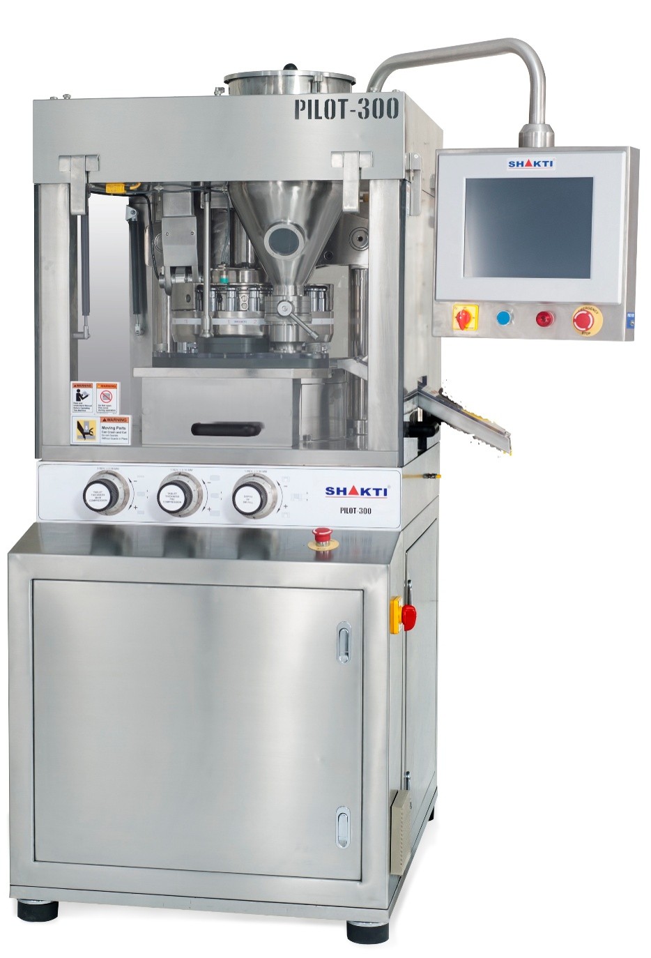 Pilot Scale Rotary Tablet Press – GMP (PILOT-300-STD/HMI/SCADA)